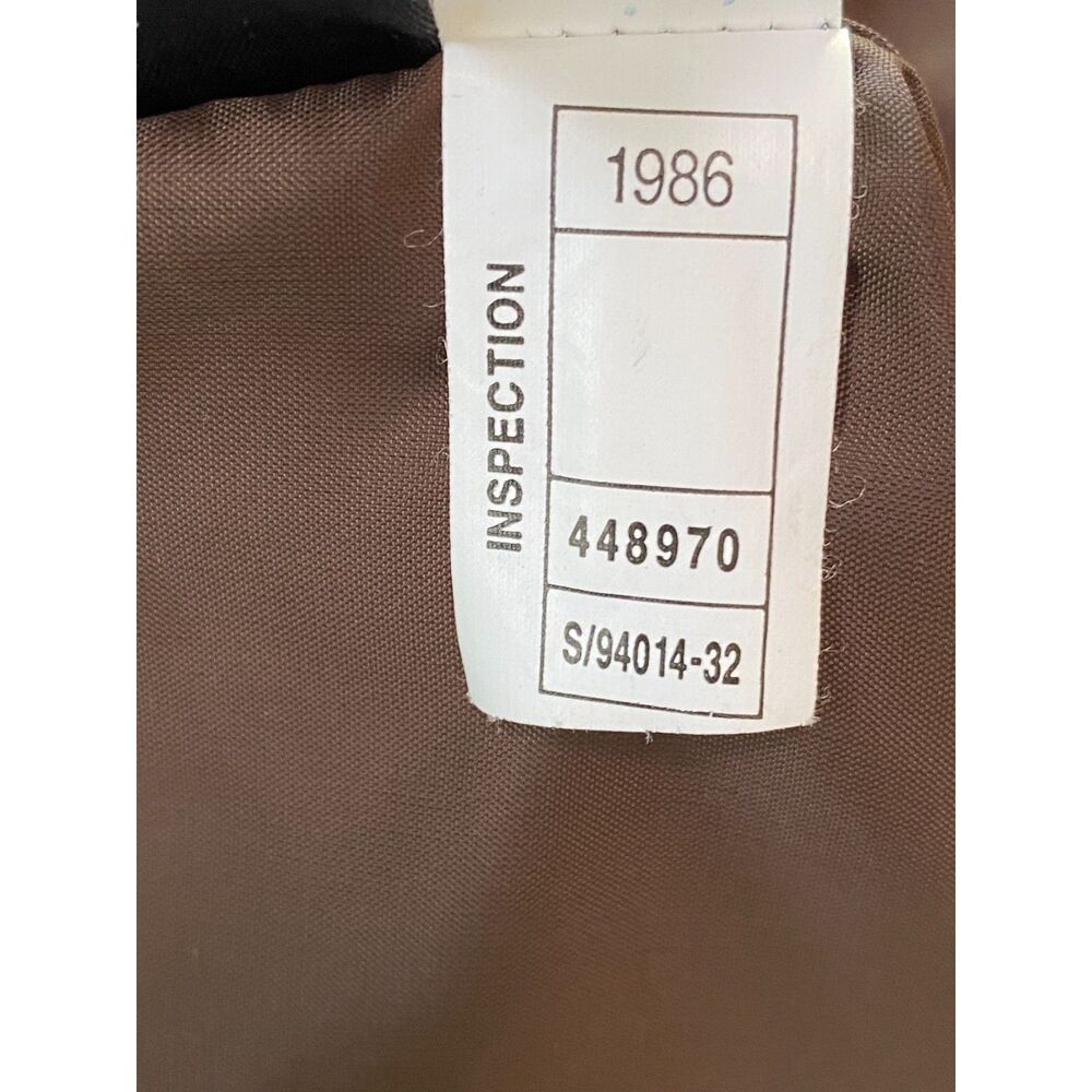 Vintage 1986 Wilsons Leather Brown Marbled Suede Jacket Large 3 Button Blazer, S - Picture 6 of 8